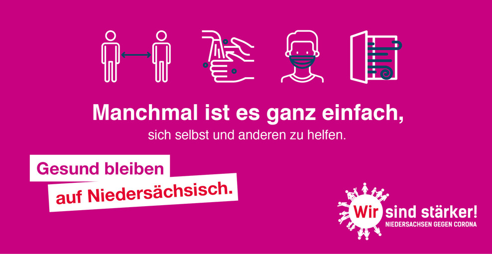 Kampagne „Wir sind stärker! Niedersachsen gegen Corona“